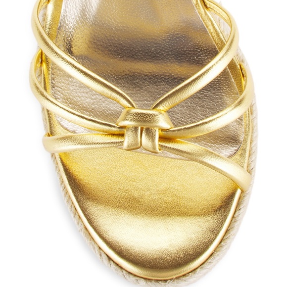 NWT Sophia Webster gold wedge sandals with box and shoe bag - Picture 2 of 5